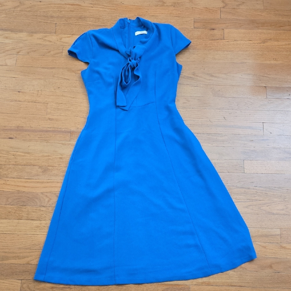 Eva Mendes New york and Company Vibrant Blue Dress